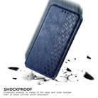 For Motorola Moto G Pro Cubic Grid Pressed Horizontal Flip Magnetic PU Leather Case with Holder & Card Slots & Wallet(Blue) - 1
