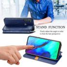 For Motorola Moto G Pro Cubic Grid Pressed Horizontal Flip Magnetic PU Leather Case with Holder & Card Slots & Wallet(Blue) - 4