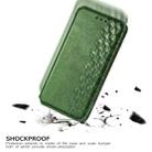 For Motorola Moto G Pro Cubic Grid Pressed Horizontal Flip Magnetic PU Leather Case with Holder & Card Slots & Wallet(Green) - 1