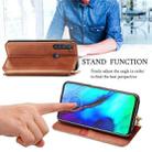 For Motorola Moto G Pro Cubic Grid Pressed Horizontal Flip Magnetic PU Leather Case with Holder & Card Slots & Wallet(Brown) - 4