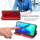 For Motorola Moto G Pro Cubic Grid Pressed Horizontal Flip Magnetic PU Leather Case with Holder & Card Slots & Wallet(Red) - 4