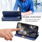 For One Plus Nord Cubic Grid Pressed Horizontal Flip Magnetic PU Leather Case with Holder & Card Slots & Wallet(Blue) - 4