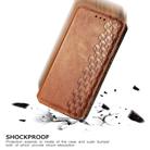 For OPPO A92S Cubic Grid Pressed Horizontal Flip Magnetic PU Leather Case with Holder & Card Slots & Wallet(Brown) - 2