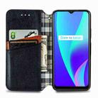 For OPPO Realme C15 Cubic Grid Pressed Horizontal Flip Magnetic PU Leather Case with Holder & Card Slots & Wallet(Black) - 3