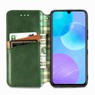 For Huawei Honor 30 Lite Cubic Grid Pressed Horizontal Flip Magnetic PU Leather Case with Holder & Card Slots & Wallet(Green) - 3