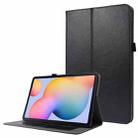 For Samsung Galaxy Tab S8 / Galaxy Tab S7 T870 2-Folding Business Horizontal Flip PU Leather Case with Card Slots & Holder(Black) - 1