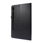 For Samsung Galaxy Tab S8 / Galaxy Tab S7 T870 2-Folding Business Horizontal Flip PU Leather Case with Card Slots & Holder(Black) - 2