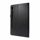 For Samsung Galaxy Tab S8 / Galaxy Tab S7 T870 2-Folding Business Horizontal Flip PU Leather Case with Card Slots & Holder(Black) - 3