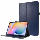 For Samsung Galaxy Tab S8 / Galaxy Tab S7 T870 2-Folding Business Horizontal Flip PU Leather Case with Card Slots & Holder(Dark Blue) - 1