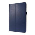 For Samsung Galaxy Tab S8 / Galaxy Tab S7 T870 2-Folding Business Horizontal Flip PU Leather Case with Card Slots & Holder(Dark Blue) - 1