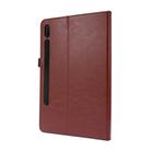 For Samsung Galaxy Tab S8 / Galaxy Tab S7 T870 2-Folding Business Horizontal Flip PU Leather Case with Card Slots & Holder(Coffee) - 2