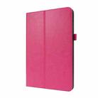 For Samsung Galaxy Tab S8 / Galaxy Tab S7 T870 2-Folding Business Horizontal Flip PU Leather Case with Card Slots & Holder(Rose Red) - 1