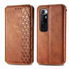 For Xiaomi Mi 10 Ultra Cubic Grid Pressed Horizontal Flip Magnetic PU Leather Case with Holder & Card Slots & Wallet(Brown) - 1