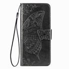 For LG Velvet 5G Butterfly Love Flower Embossed Horizontal Flip Leather Case with Holder & Card Slots & Wallet & Lanyard(Black) - 1