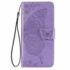 For OPPO A92S Butterfly Love Flower Embossed Horizontal Flip Leather Case with Holder & Card Slots & Wallet & Lanyard(Light Purple) - 2