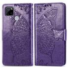 For OPPO Realme C12 Butterfly Love Flower Embossed Horizontal Flip Leather Case with Holder & Card Slots & Wallet & Lanyard(Dark Purple) - 4