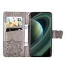 For Xiaomi Mi 10 Ultra Butterfly Love Flower Embossed Horizontal Flip Leather Case with Holder & Card Slots & Wallet & Lanyard(Gray) - 3