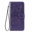 For Xiaomi Mi 10 Ultra Butterfly Love Flower Embossed Horizontal Flip Leather Case with Holder & Card Slots & Wallet & Lanyard(Dark Purple) - 2