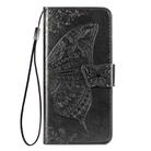 For Huawei Mate 40 Lite / Maimang 9 Butterfly Love Flower Embossed Horizontal Flip Leather Case with Holder & Card Slots & Wallet & Lanyard(Black) - 2