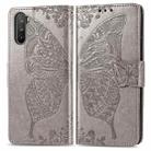 For Huawei Mate 40 Lite / Maimang 9 Butterfly Love Flower Embossed Horizontal Flip Leather Case with Holder & Card Slots & Wallet & Lanyard(Gray) - 4