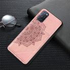 For OPPO A52 / A72 / A92 Mandala Embossed Magnetic Cloth PU + TPU + PC Case with Holder & Card Slots & Wallet & Photo Frame & RFID Funciton(Rose Gold) - 2