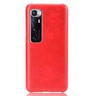 For Xiaomi Mi 10 Ultra Shockproof Litchi Texture PC + PU Case(Red) - 2