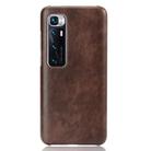 For Xiaomi Mi 10 Ultra Shockproof Litchi Texture PC + PU Case(Brown) - 2