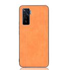 For Vivo iQOO 5 5G Shockproof Sewing Cow Pattern Skin PC + PU + TPU Case(Orange) - 2