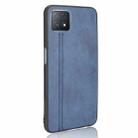 For OPPO A72 5G Shockproof Sewing Cow Pattern Skin PC + PU + TPU Case(Blue) - 3