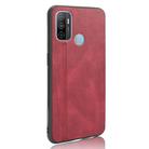 For OPPO A53 Shockproof Sewing Cow Pattern Skin PC + PU + TPU Case(Red) - 3