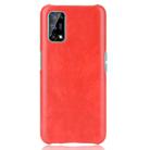 For OPPO Realme V5 5G Shockproof Litchi Texture PC + PU Case(Red) - 2