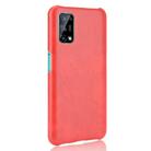 For OPPO Realme V5 5G Shockproof Litchi Texture PC + PU Case(Red) - 3