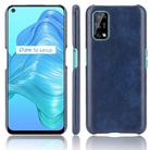 For OPPO Realme V5 5G Shockproof Litchi Texture PC + PU Case(Blue) - 1
