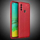 For OPPO A53 (2020) Litchi Texture TPU Shockproof Case(Red) - 1