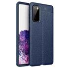 For Samsung Galaxy S20 FE 5G Litchi Texture TPU Shockproof Case(Navy Blue) - 1