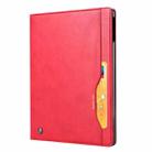 For iPad Air 2022 / 2020 10.9 Knead Skin Texture Horizontal Flip Leather Case with Photo Frame & Holder & Card Slots & Wallet(Red) - 2