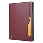 For iPad Air 2022 / 2020 10.9 Knead Skin Texture Horizontal Flip Leather Case with Photo Frame & Holder & Card Slots & Wallet(Wine Red) - 2