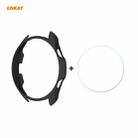 For Samsung Galaxy Watch 3 41mm ENKAY Hat-Prince ENK-AC8206 2 in 1 Protective Matte PC Case + 0.2mm 9H 2.15D Curved Edge Tempered Glass Film(Black) - 1