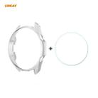 For Samsung Galaxy Watch 3 41mm ENKAY Hat-Prince ENK-AC8206 2 in 1 Protective Matte PC Case + 0.2mm 9H 2.15D Curved Edge Tempered Glass Film(Silver) - 1