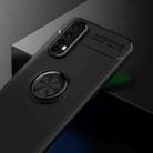 For OPPO Realme 7 Metal Ring Holder 360 Degree Rotating TPU Case(Black+Black) - 2