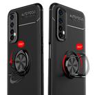 For OPPO Realme 7 Metal Ring Holder 360 Degree Rotating TPU Case(Black+Red) - 3