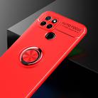 For OPPO Realme V3 Metal Ring Holder 360 Degree Rotating TPU Case(Red+Red) - 2