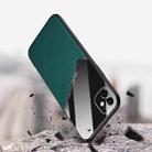 For iPhone 12 Pro Max All-inclusive Leather + Organic Glass Phone Case with Metal Iron Sheet(Black) - 3