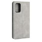 For Samsung Galaxy S20 FE 4G / 5G Retro-skin Business Magnetic Suction Leather Case with Holder & Card Slots & Wallet(Grey) - 3