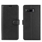 For Asus ROG Phone 3 ZS661KS Litchi Texture Horizontal Flip Protective Case with Holder & Card Slots & Wallet(Black) - 1