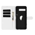 For Asus ROG Phone 3 ZS661KS Litchi Texture Horizontal Flip Protective Case with Holder & Card Slots & Wallet(White) - 3