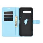 For Asus ROG Phone 3 ZS661KS Litchi Texture Horizontal Flip Protective Case with Holder & Card Slots & Wallet(Blue) - 2