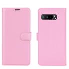 For Asus ROG Phone 3 ZS661KS Litchi Texture Horizontal Flip Protective Case with Holder & Card Slots & Wallet(Pink) - 1