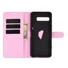 For Asus ROG Phone 3 ZS661KS Litchi Texture Horizontal Flip Protective Case with Holder & Card Slots & Wallet(Pink) - 2