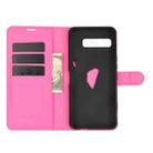 For Asus ROG Phone 3 ZS661KS Litchi Texture Horizontal Flip Protective Case with Holder & Card Slots & Wallet(Rose red) - 3